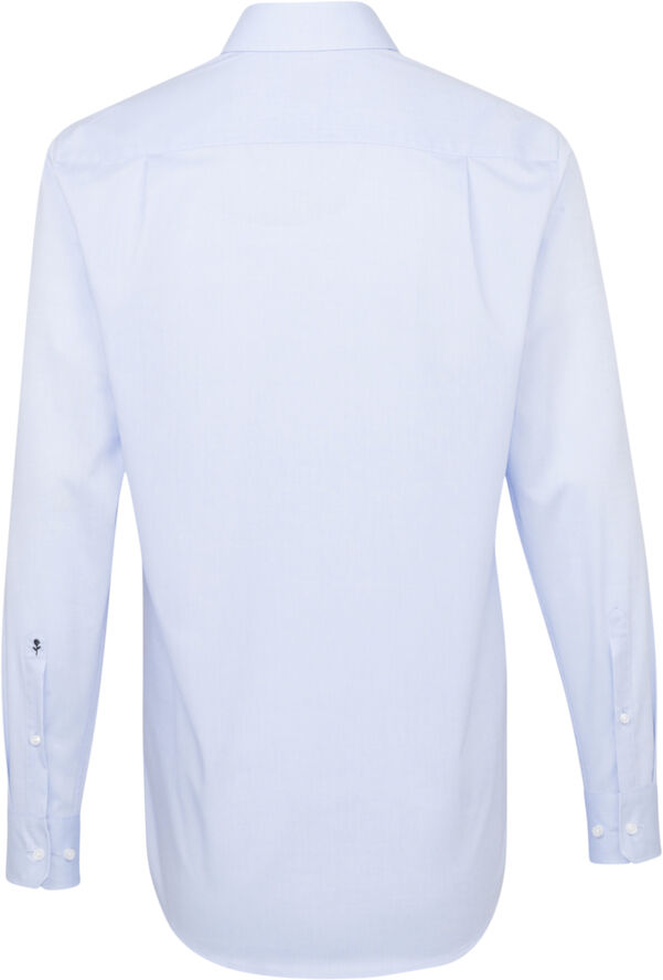 Seidensticker Business Shirt Regular Long sleeve Kent-Collar Uni Blue