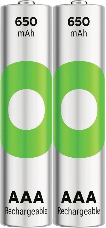 GP - ReCyko - AAA Batterijen - 650 mAh - 2-Pack - Voor Draadloze Apparaten