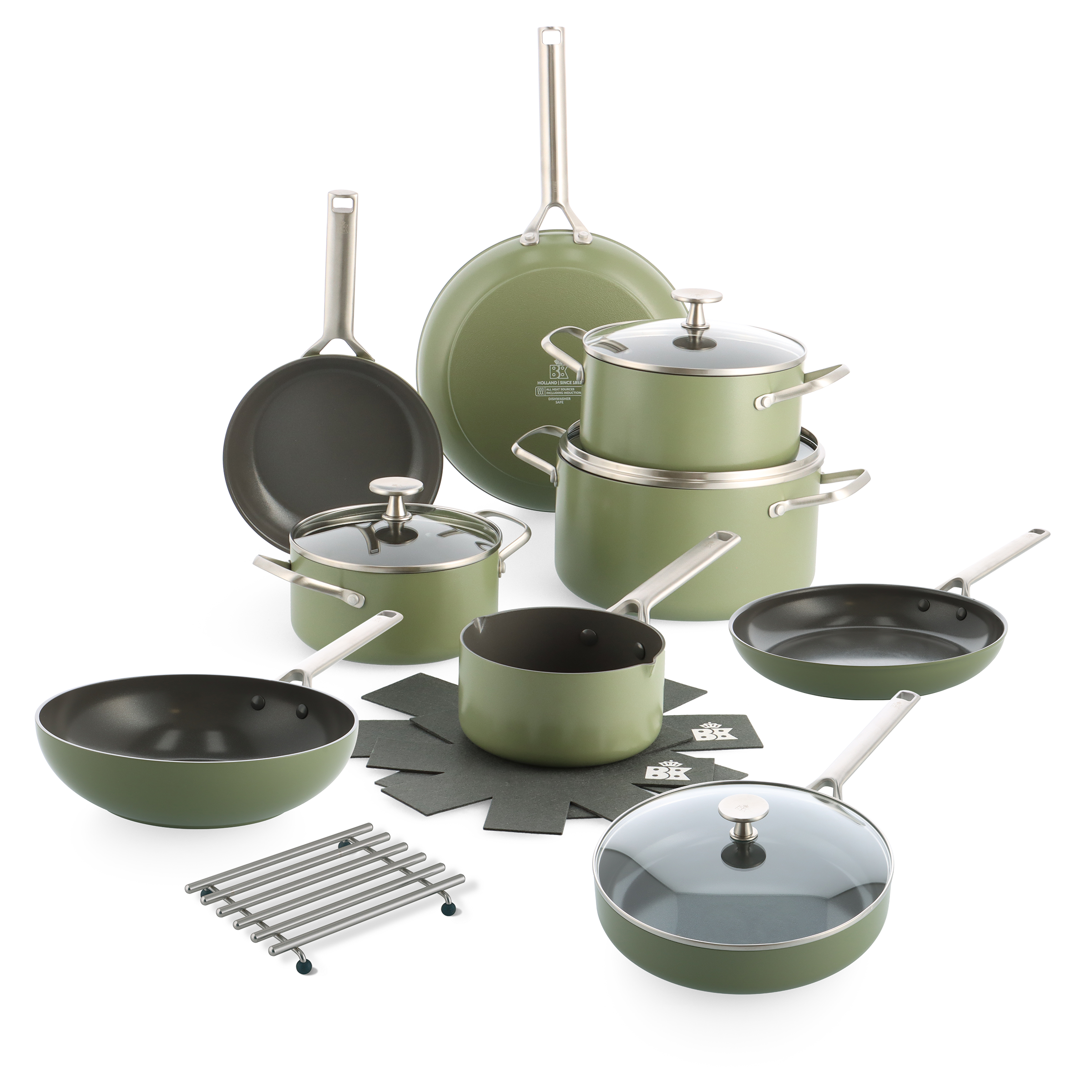 Sublime Olive Green set   onderzetter