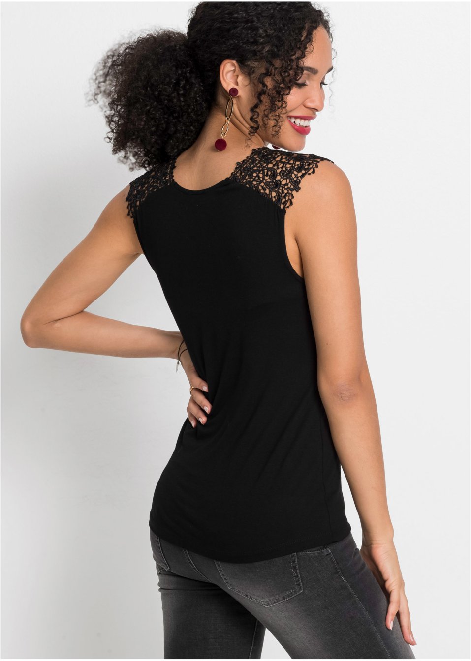 T-shirt à dentelle