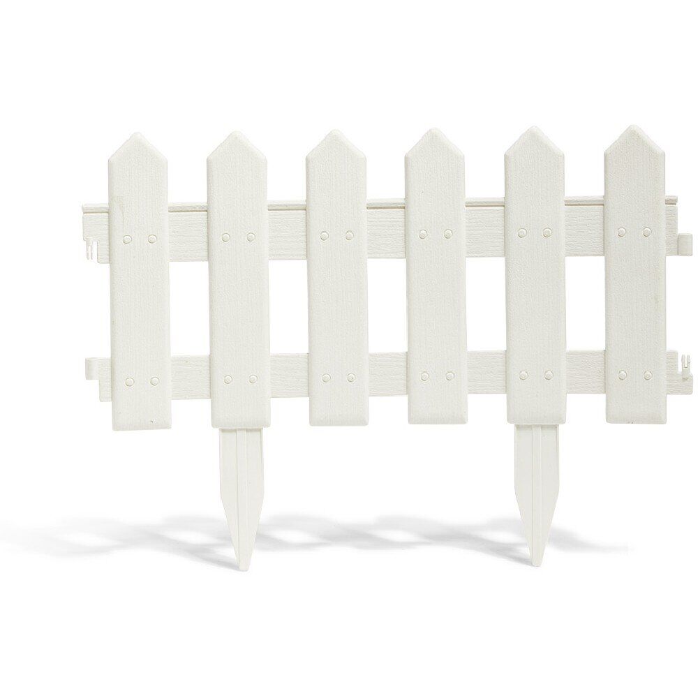Bordure de jardin en plastique blanc