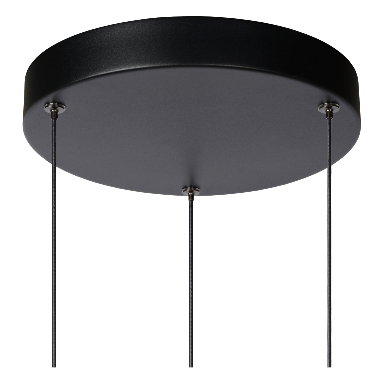Lucide Margary 3 cluster hanglamp LED Ø28 zwart