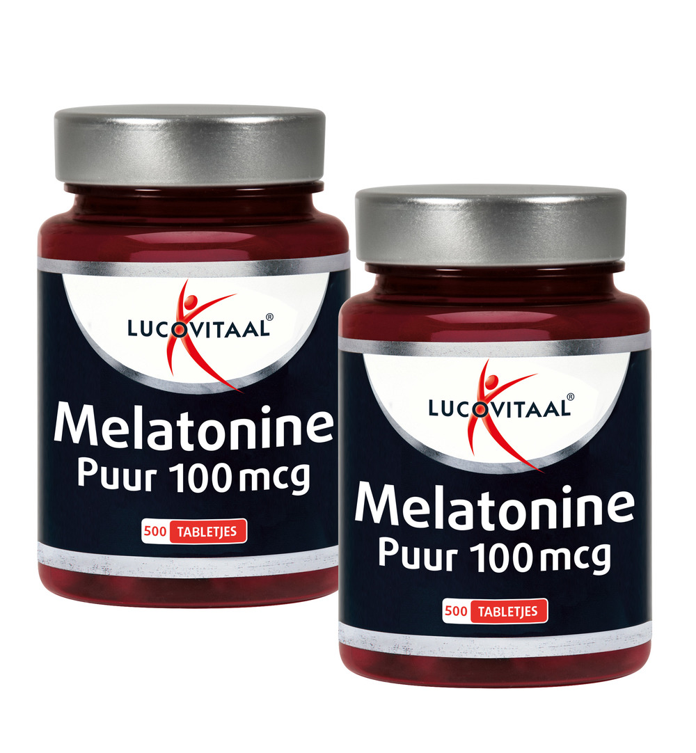 Lucovitaal Melatonine Puur 100mcg Duopack (2×500 tabletten)