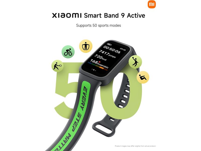 Xiaomi Smart Band 9 Active Schwarz Kompakter, smarter und stilvoller Fitnesstracker mit langer Akkulaufzeit und umfassendem Gesundheitsmonitoring
