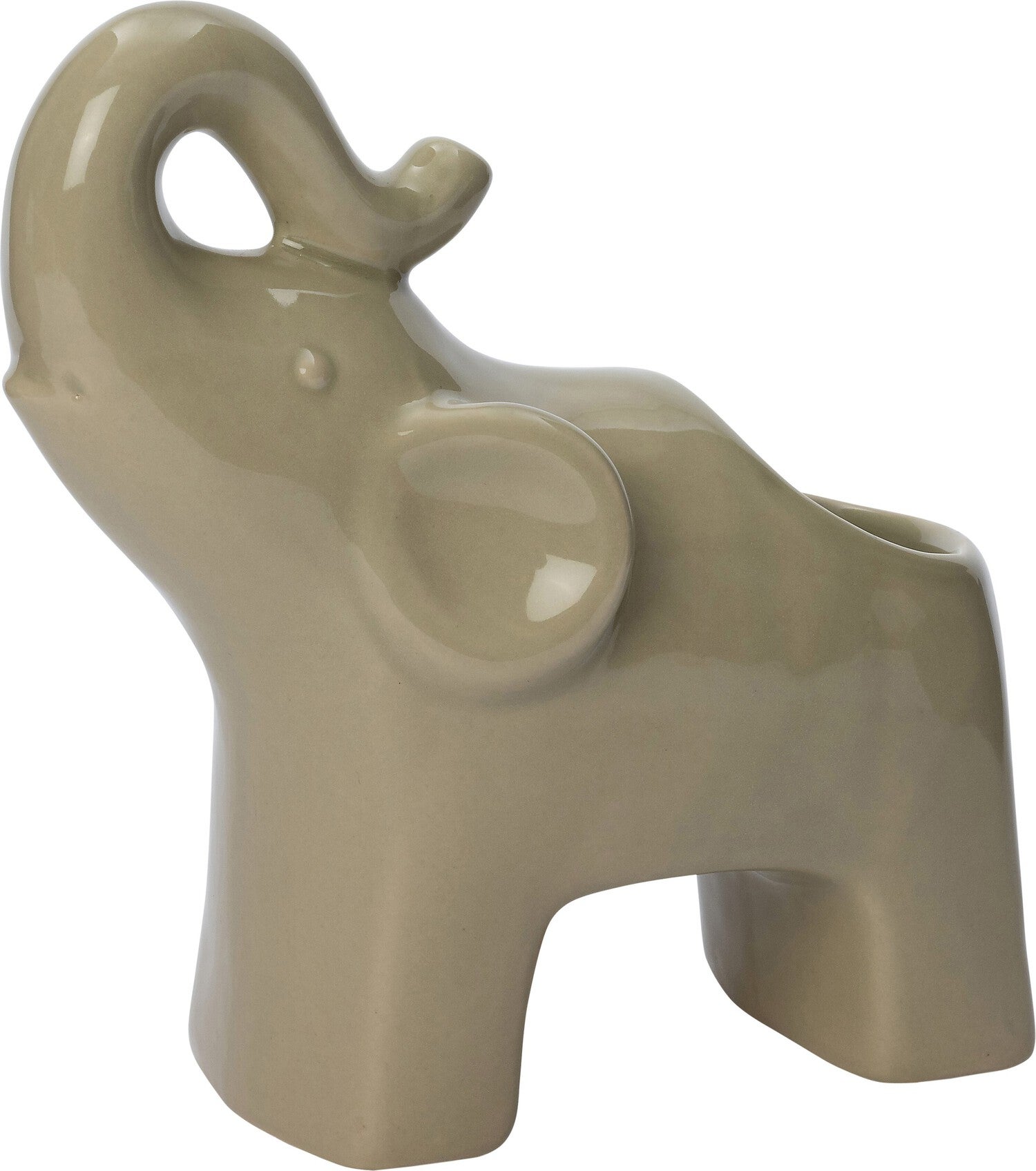 Intratuin bloempot Olifant grijs 13 x 6 x 13,5 cm