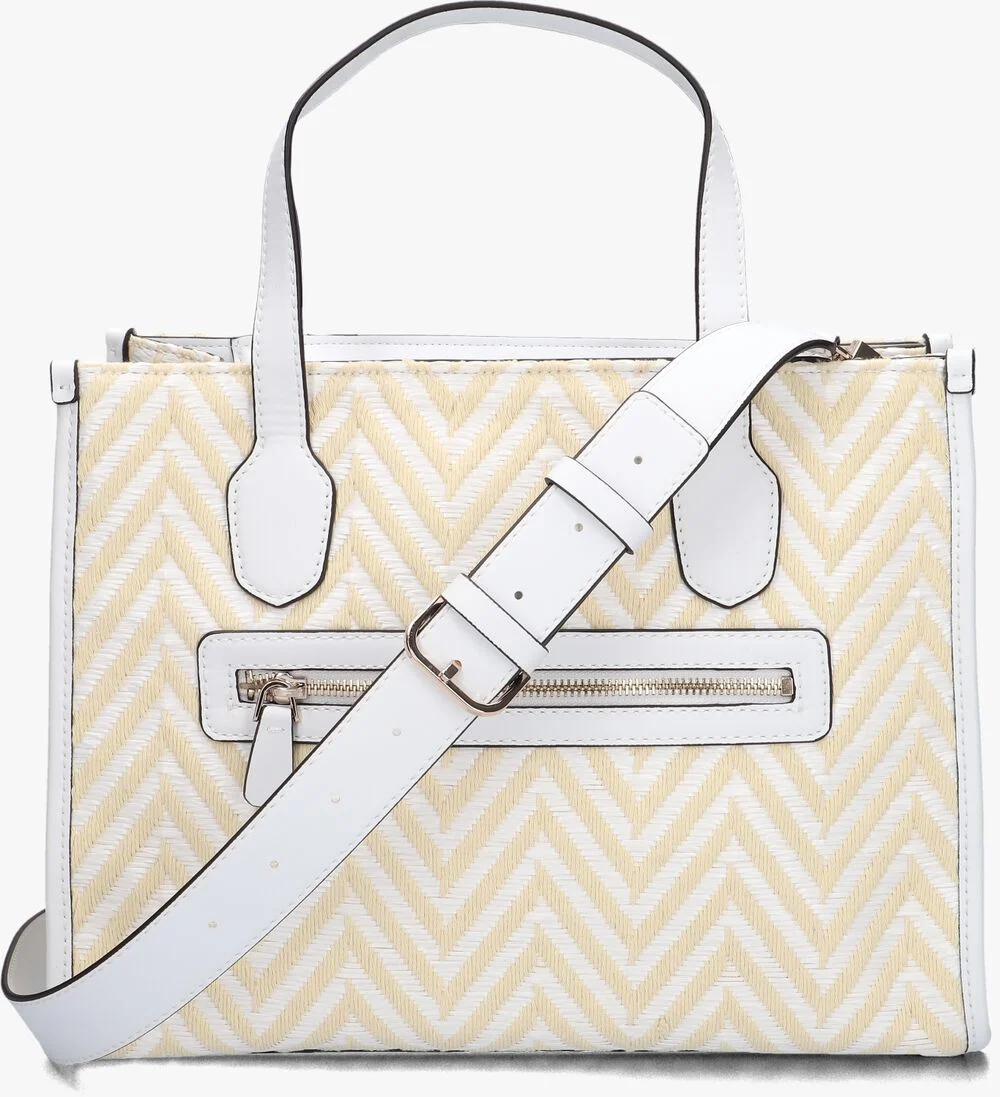 GUESS witte guess handtas silvana 2 compartment tote
