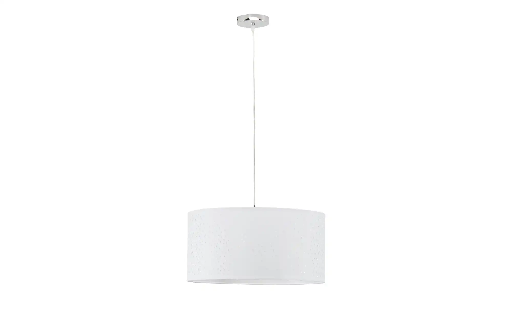 KHG Pendelleuchte, 3-flammig, Stoffschirm weiß