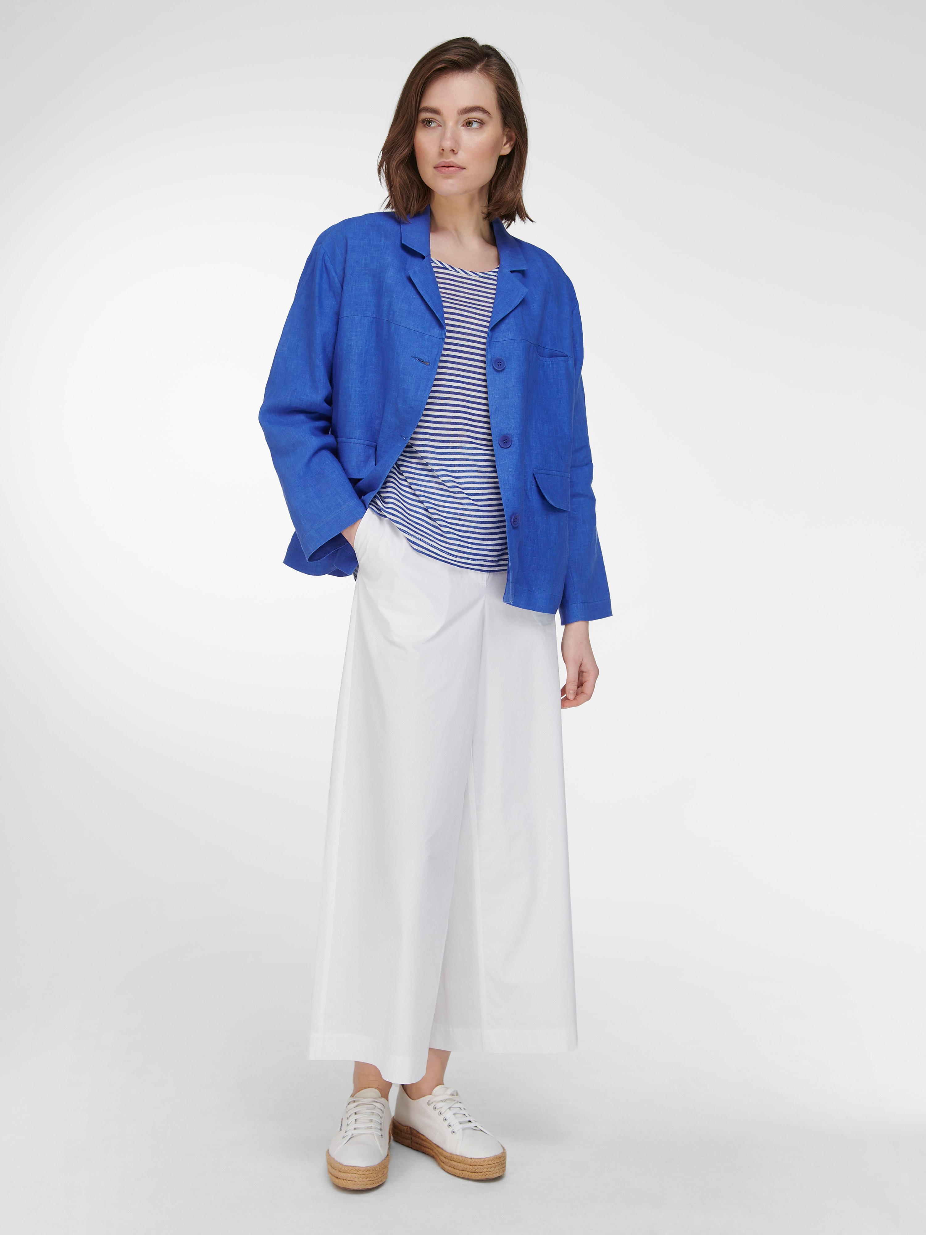 Blusen-Jacke aus 100% Leinen