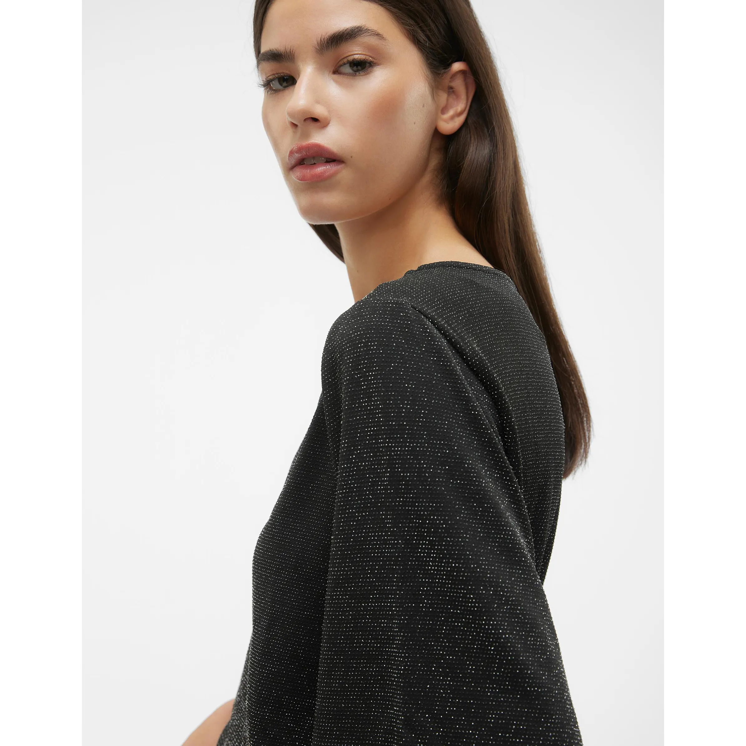 Vero Moda VMKANVA 2/4 TOP JRS Glitzershirt