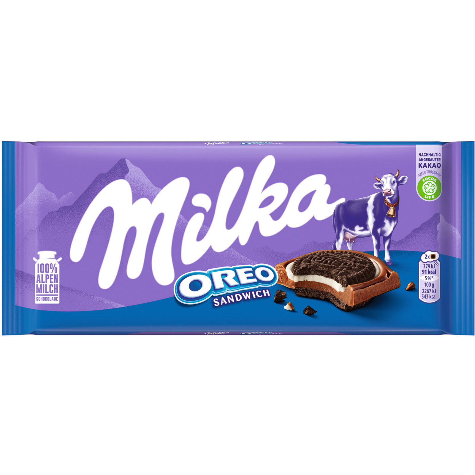 Milka Oreo und Sandwich 92 g