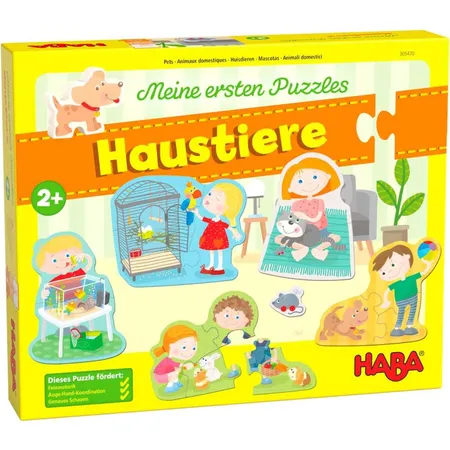 HABA 305470 Meine ersten Puzzle: Haustiere