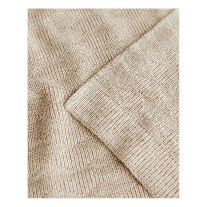 Hvid Couverture Herbie Laine D'Agneau Mérinos | Beige