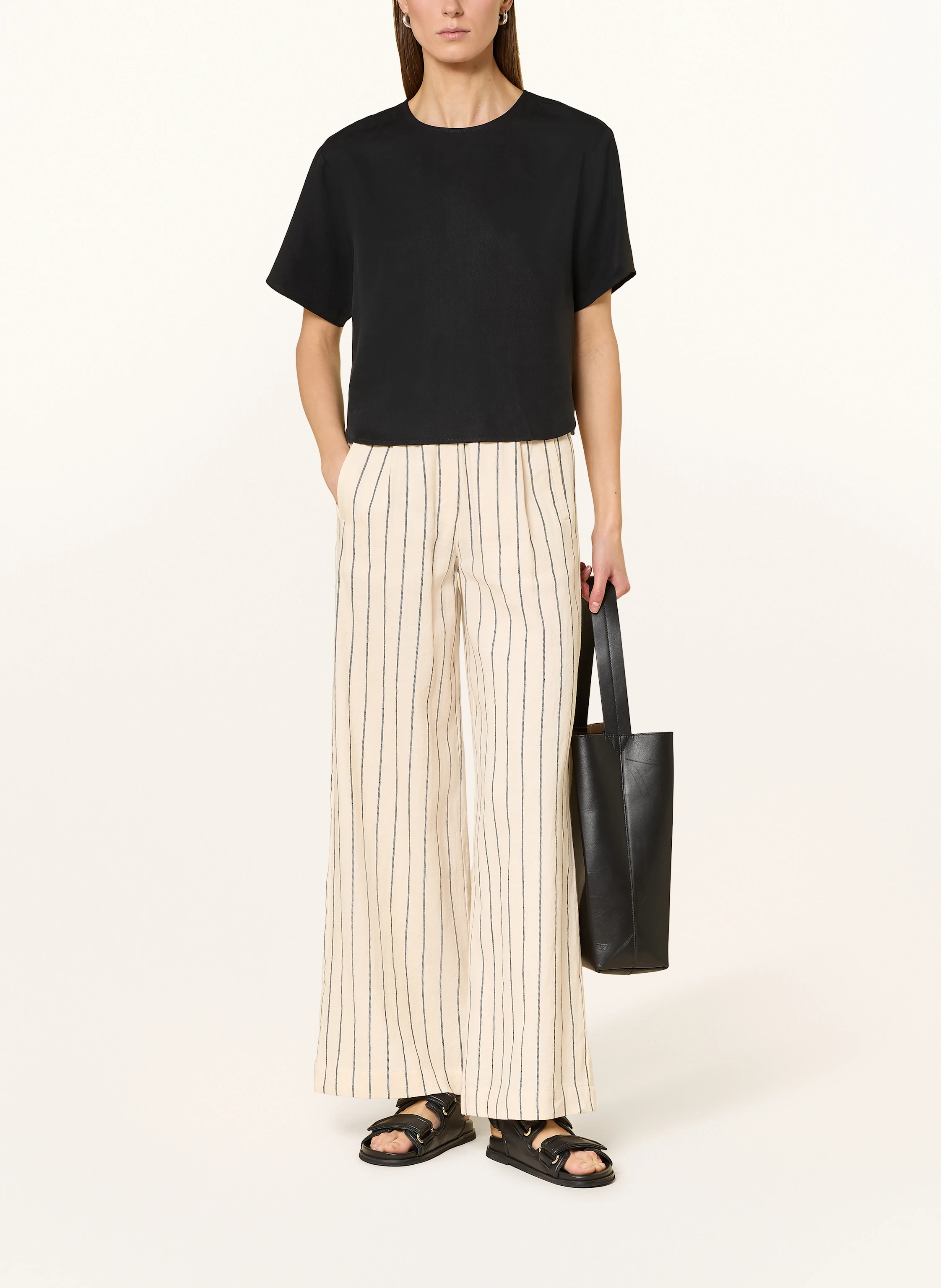 LANIUS Marlenehose mit Leinen