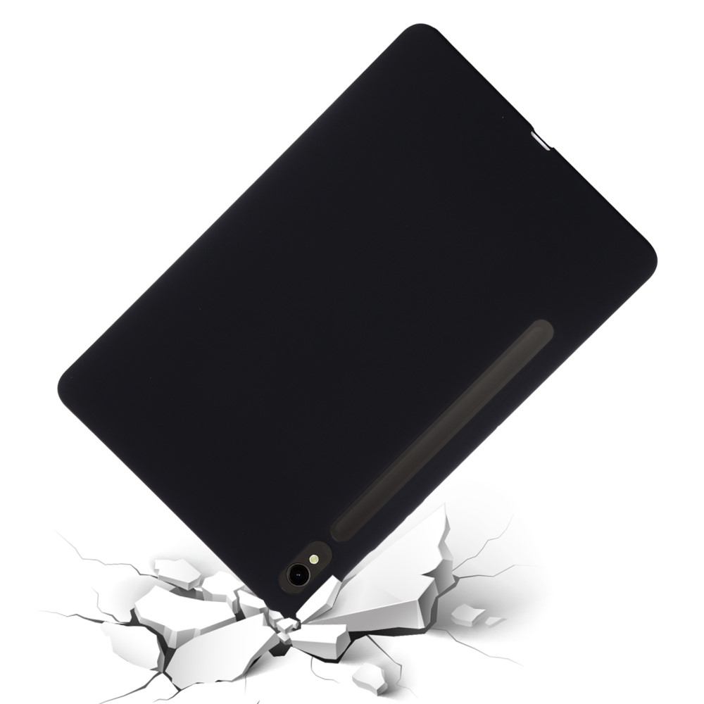 Samsung Galaxy Tab S10 FE / Tab S9 FE Silikon Case Hülle - Schwarz