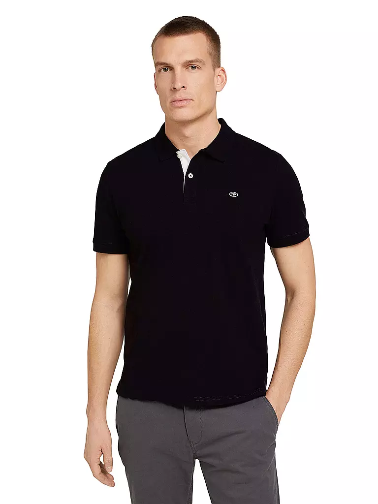 TOM TAILOR Poloshirt schwarz