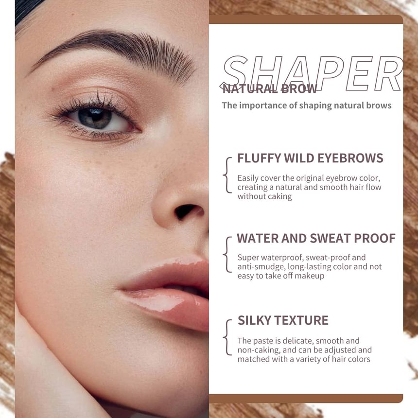 RoyueS - Natuurlijke wenkbrauwshaper - 4 kleuren