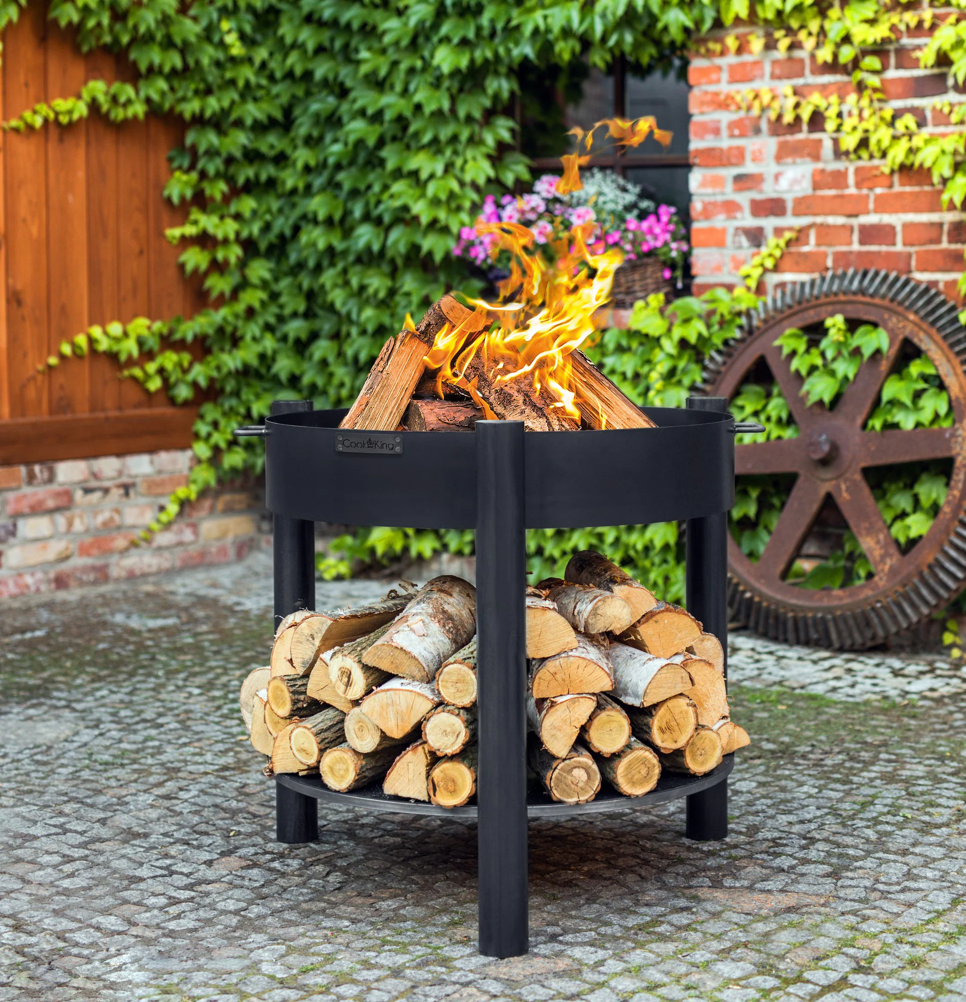Feuerschale hoch „MONTANA“ 60 cm