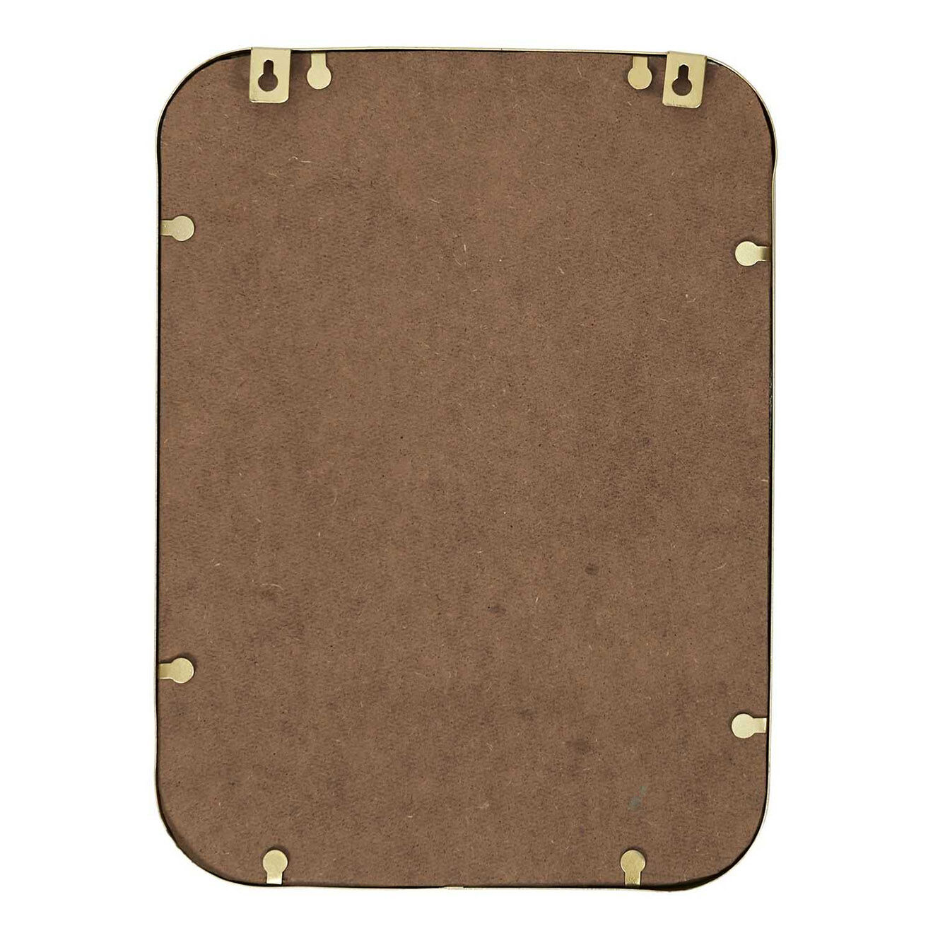 Home Deco Factory Miroir déco contour doré carré cuivre - 25x34 cm