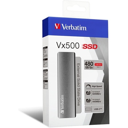 SSD externe Verbatim Vx500 USB 3.2 G2 480Go