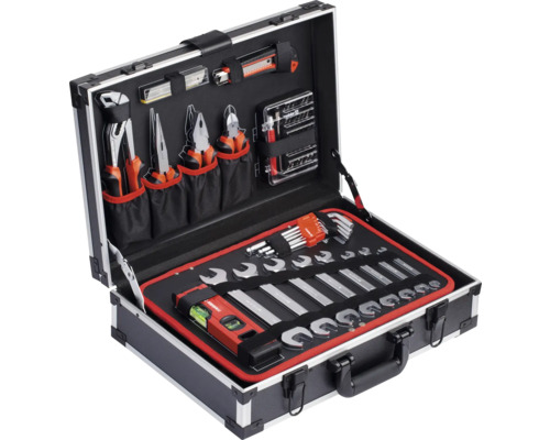 Master aluminium gereedschapskoffer, 132-delig.