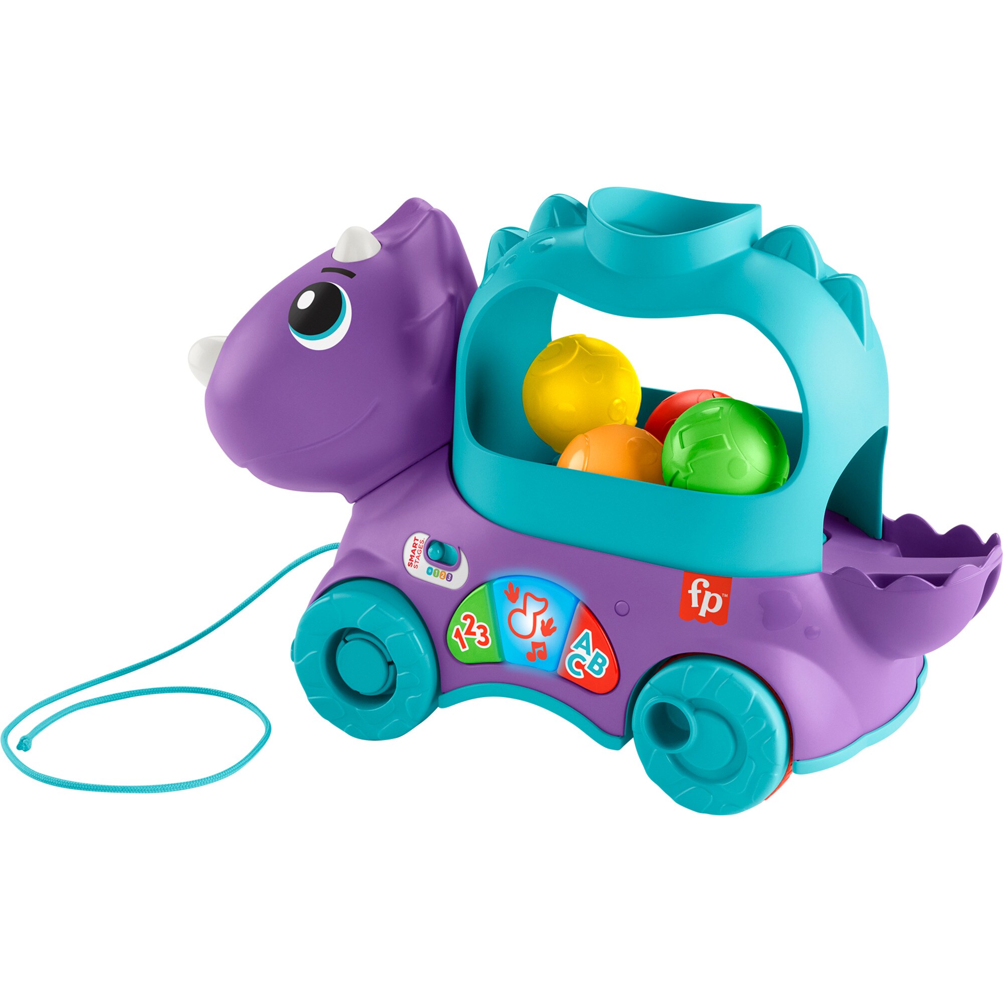 Mattel Geschicklichkeitsspiel Bällespaß Nachzieh-Dino