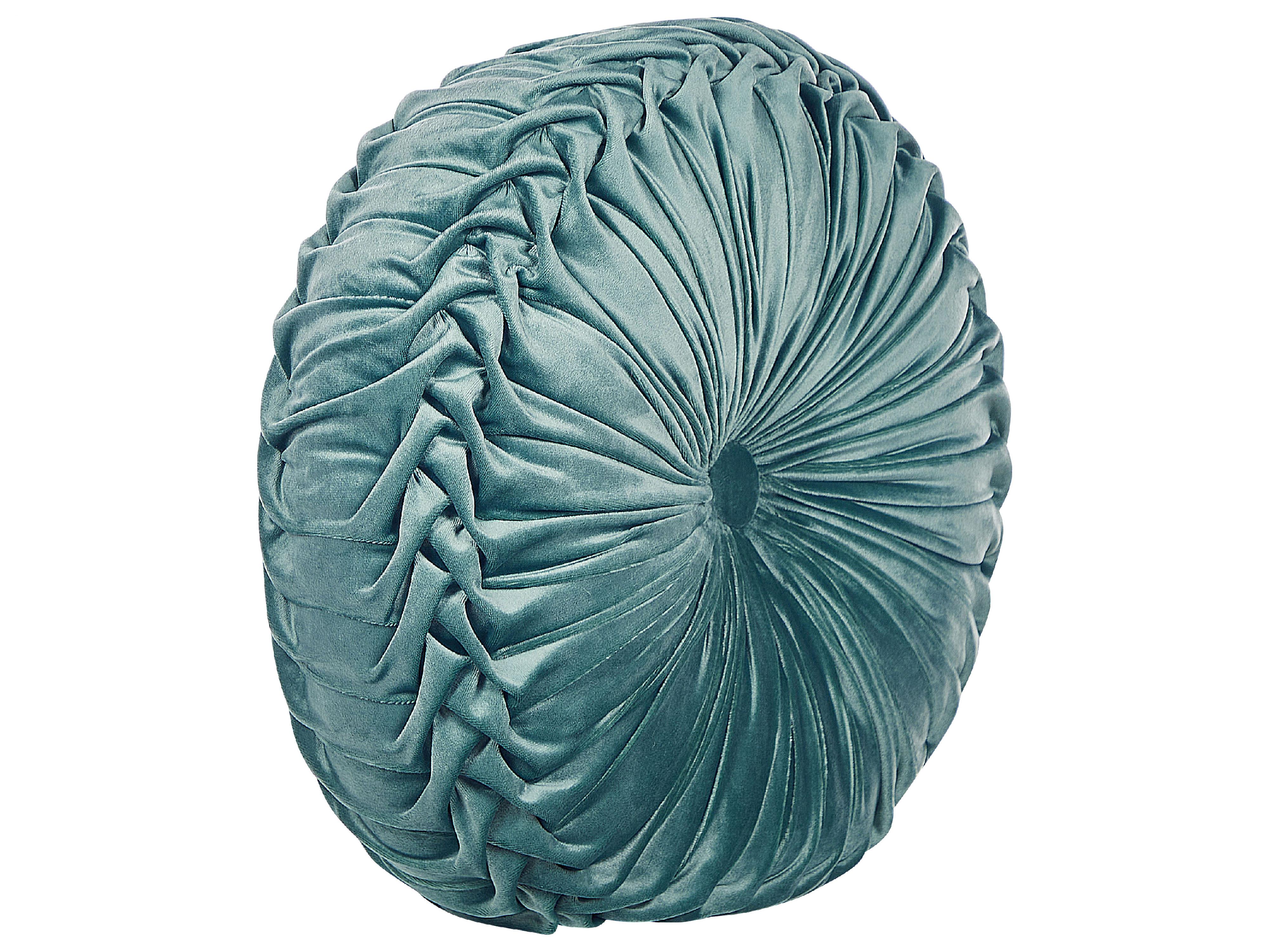 Sierkussen UDALA Fluweel 40 x 40 cm Groenblauw effen