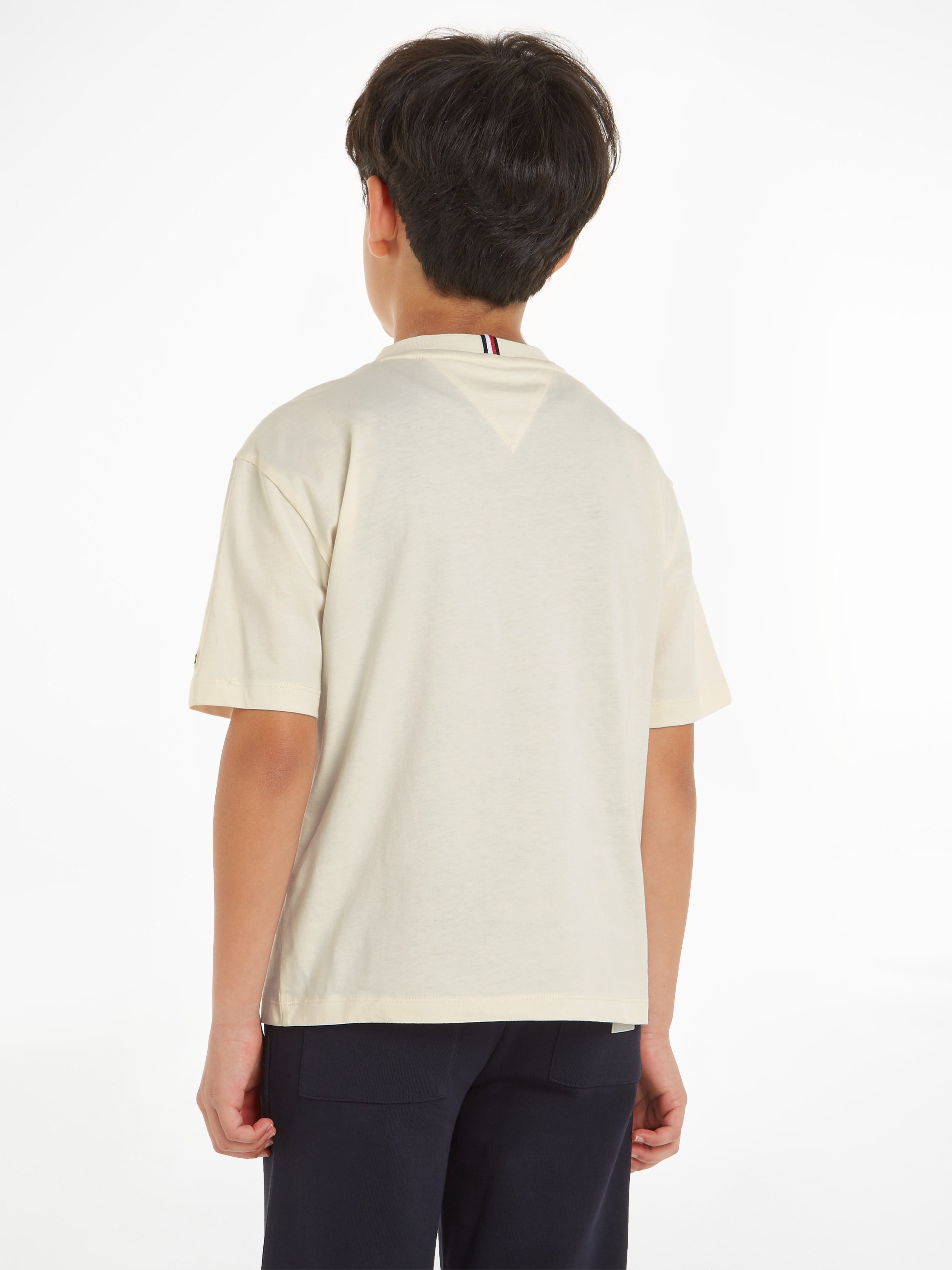 Tommy Hilfiger T-Shirt »U MONOTYPE TEE S/S« mit grosser Logo-Stickerei