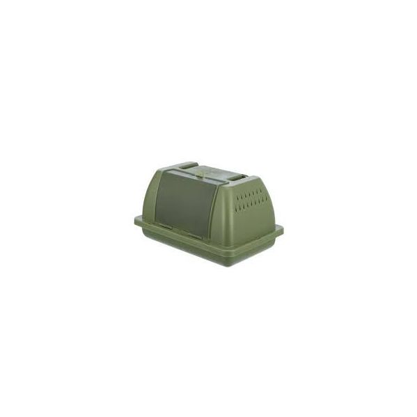 Orniex Transportadora Verde Com Poleiro para Pequenos Animais 24x13x16cm