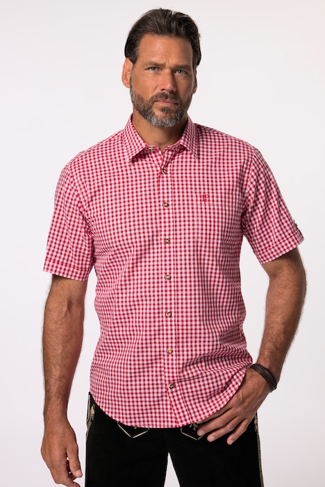 Hemd, Tracht, Halbarm, Kent Kragen, Modern Fit