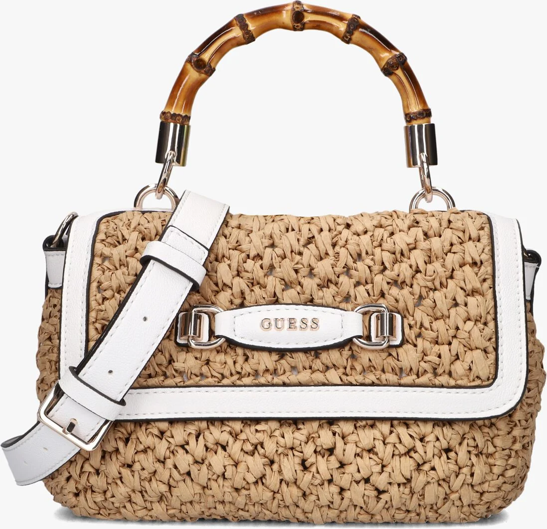 GUESS witte guess handtas siria top handle flap