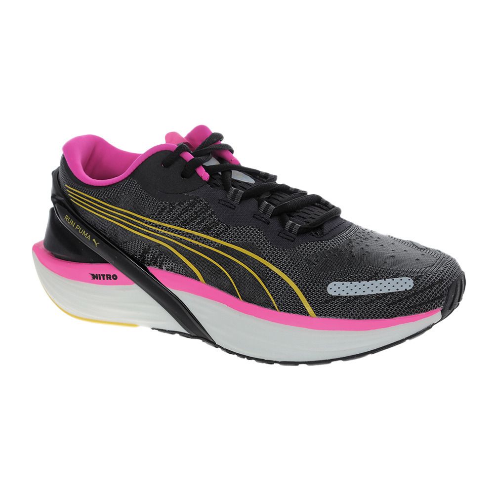 Puma RUN XX NITRO - Chaussures Running Femme puma black/ravish/fresh pear