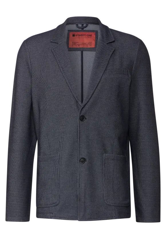 Casual Piquée Blazer - deep blue