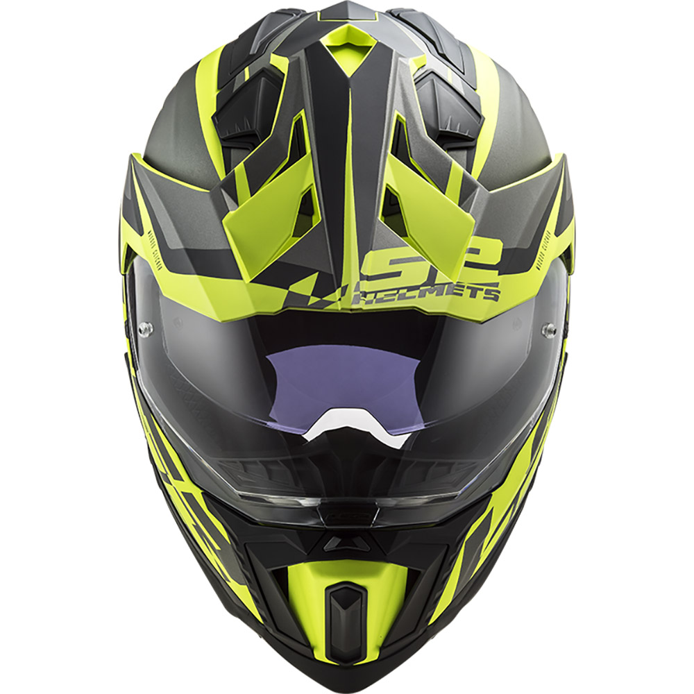 LS2 - Casque MX701 Explorer HPFC Alter Noir Mat / Jaune
