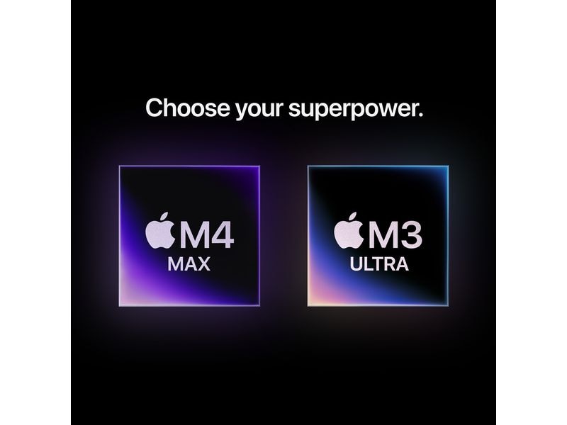 Apple Mac Studio M3 Ultra (28C-CPU / 60C-GPU / 96GB / 1TB) Mac Studio. Entwickelt für Apple Intelligence.