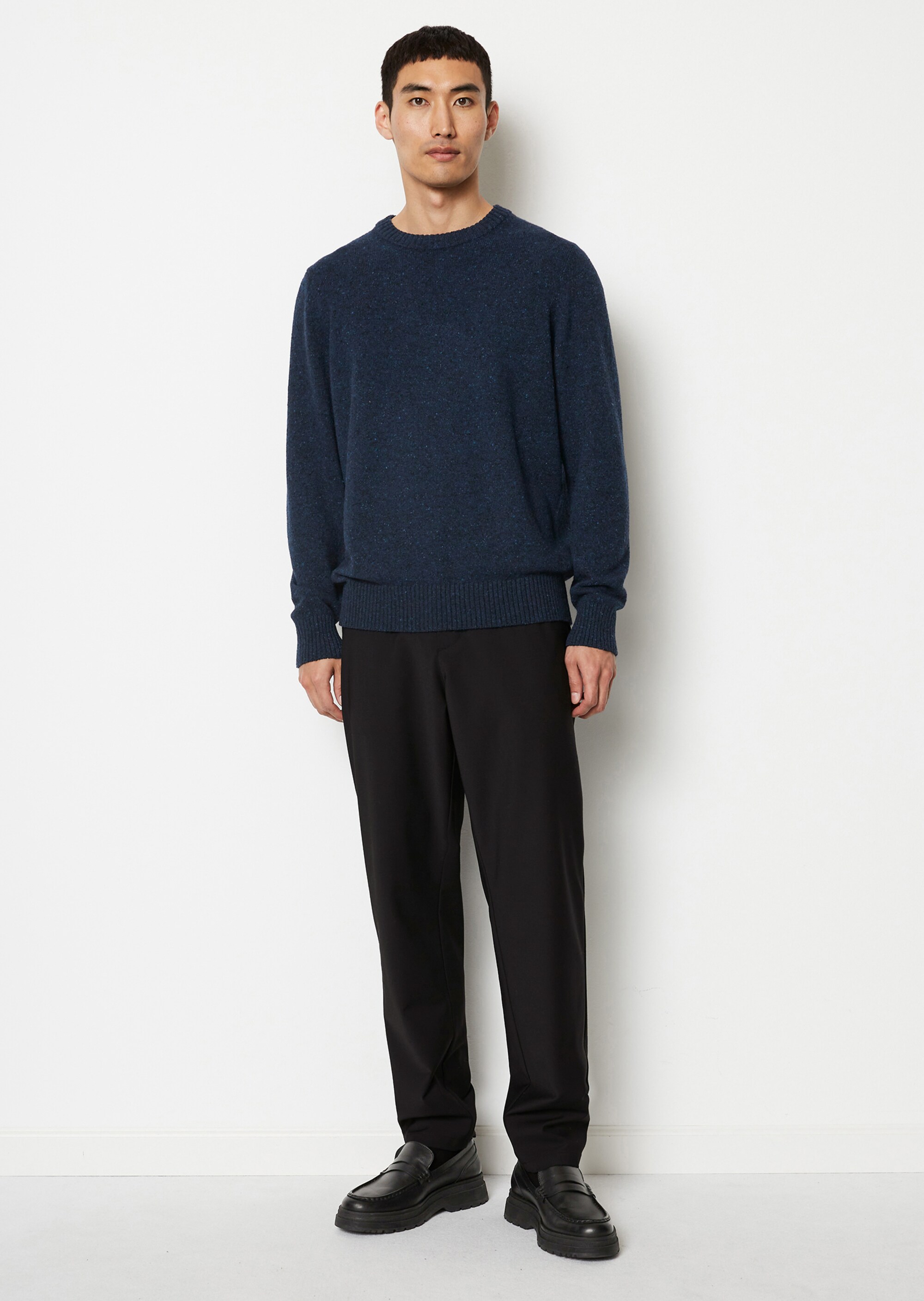 Pullover regular aus gesprenkeltem Tweedgarn