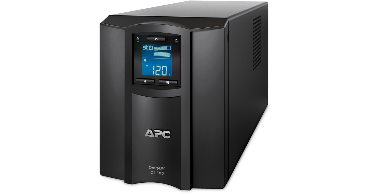 APCSmart-UPS SMC1500IC Noodstroomvoeding ups  (Zwart, 8x C13, USB, SmartConnect, 1500VA)