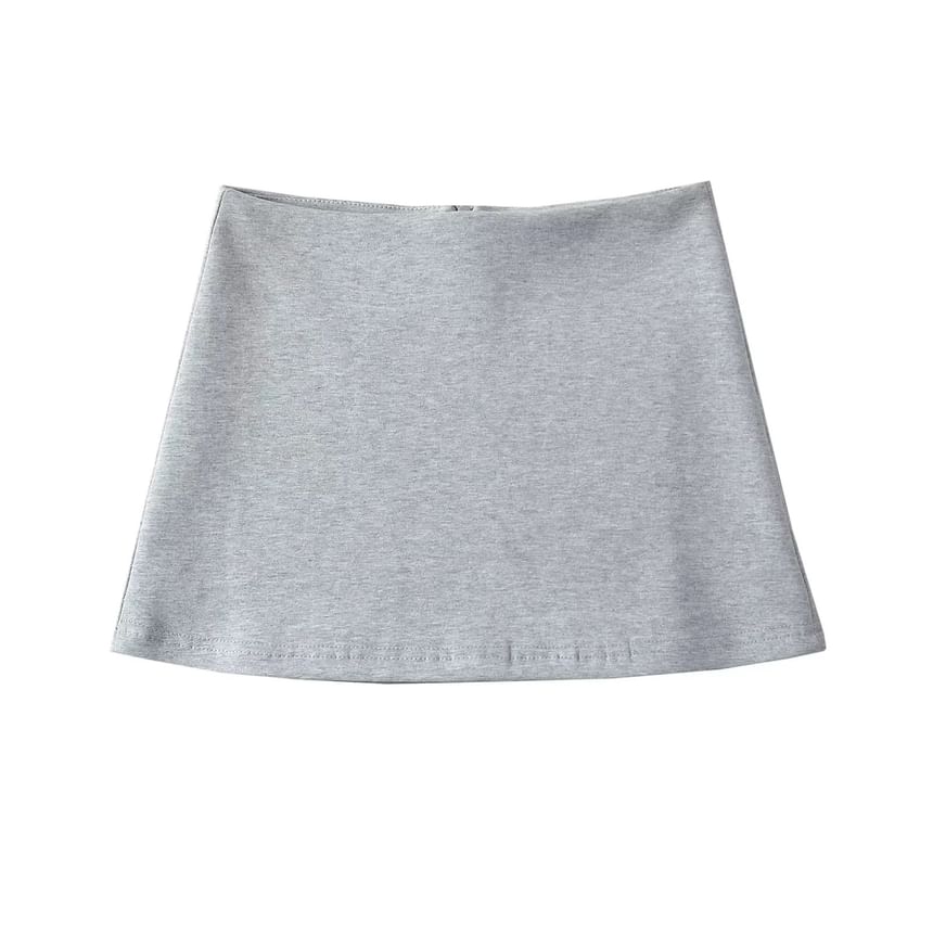 Asiris - Hoge taille effen mini-kokerrok