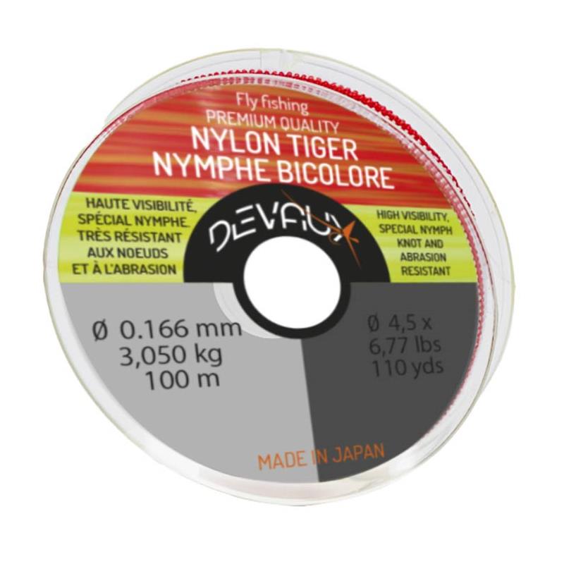 Nylon Mouche Devaux Nymphe Tiger Nymphe Bicolore - 100M