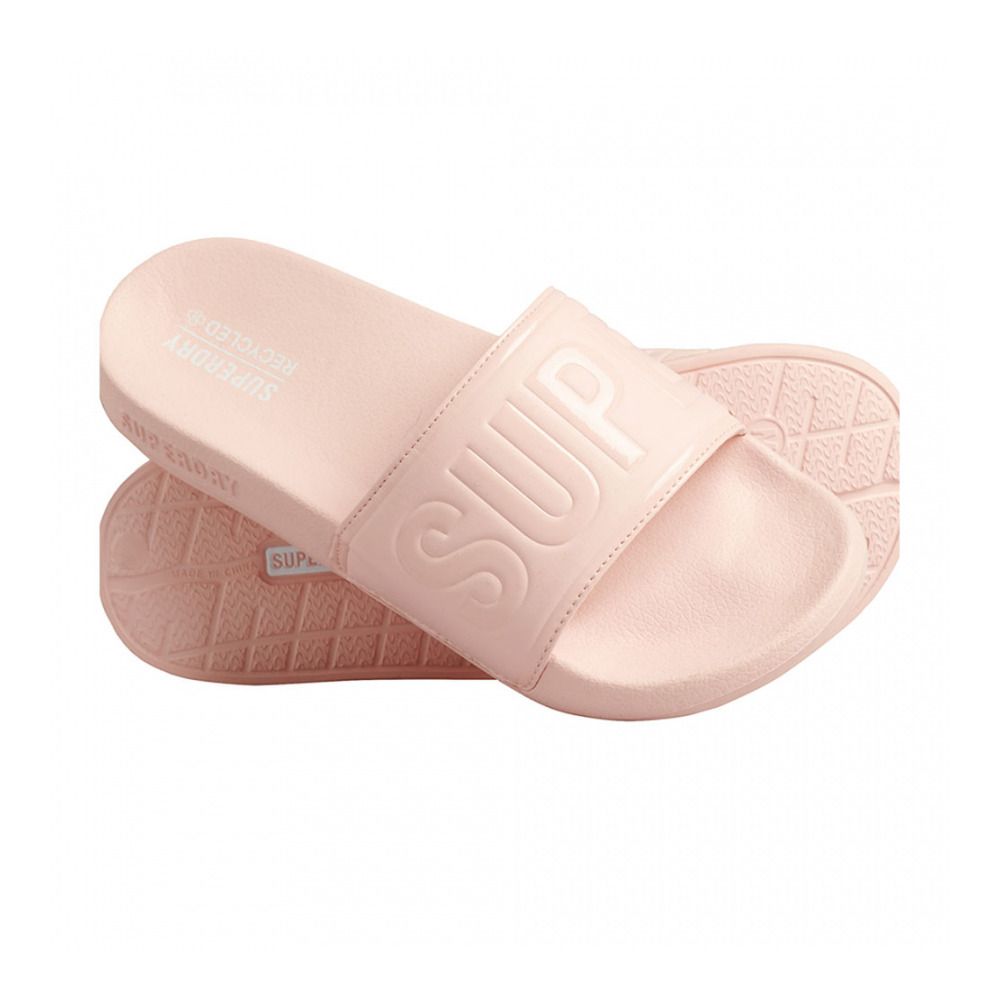 Superdry CODE CORE POOL SLIDE - Sandales Femme pink pesca