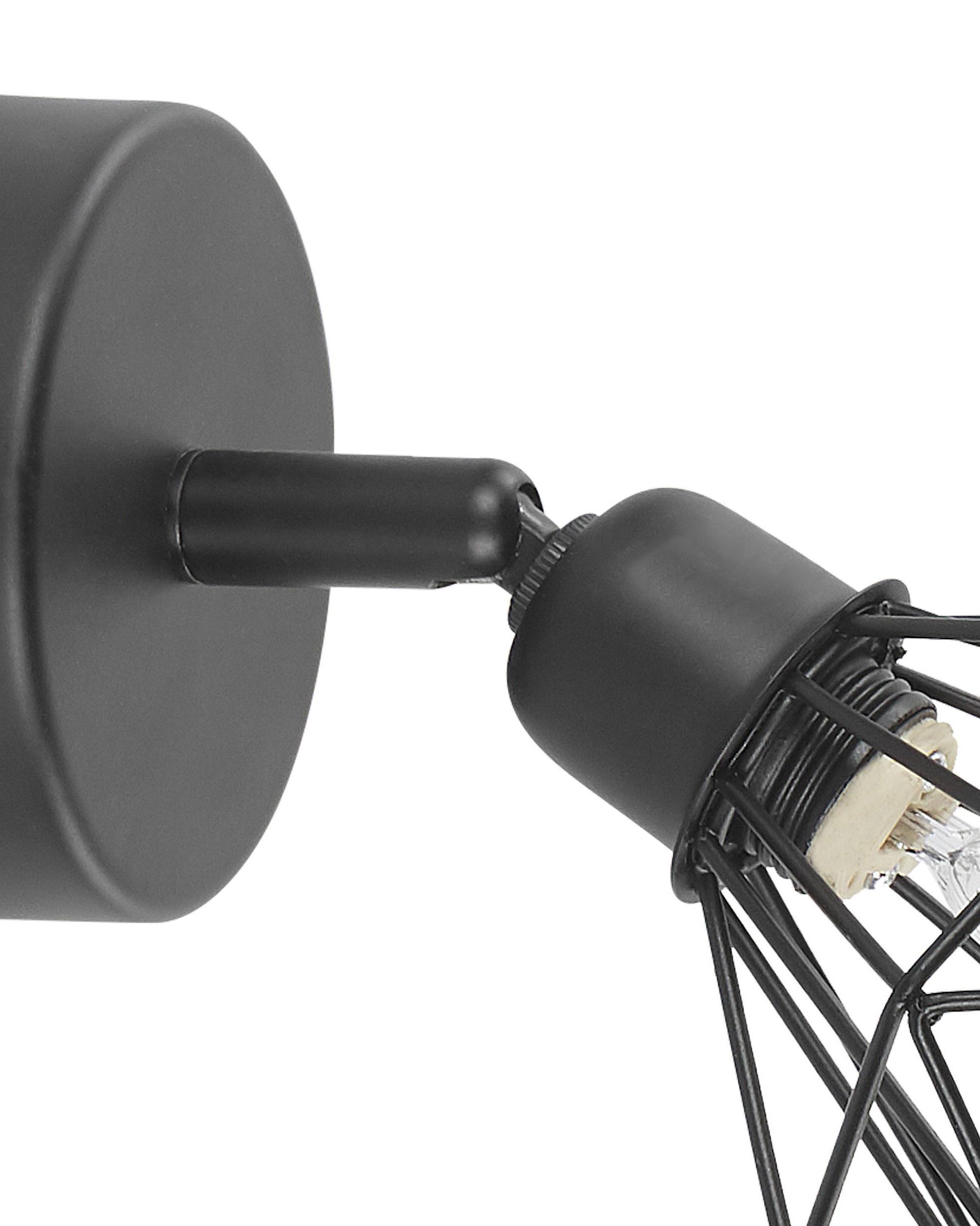 Set van 2 spotlampen ERMA verstelbaar Metaal Zwart