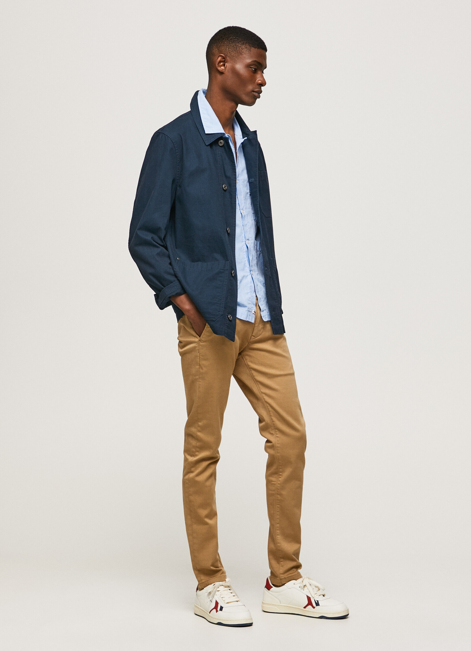PANTALONES CHINOS SLIM JAMES - camel beige
