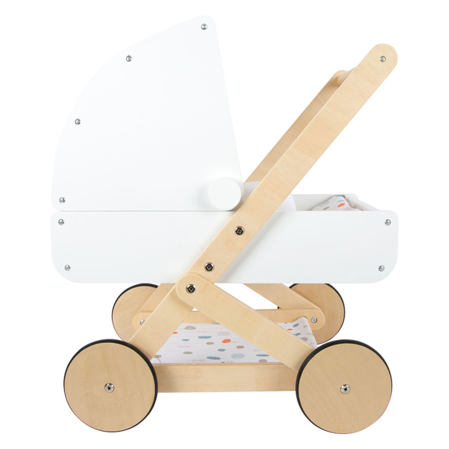 Small Foot-Houten Poppenwagen Little Button