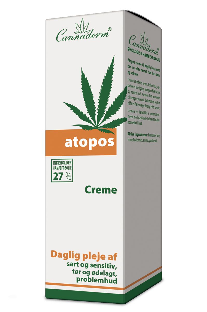 Cannaderm Atopos Creme tør & ødelagt hud - 75 g.