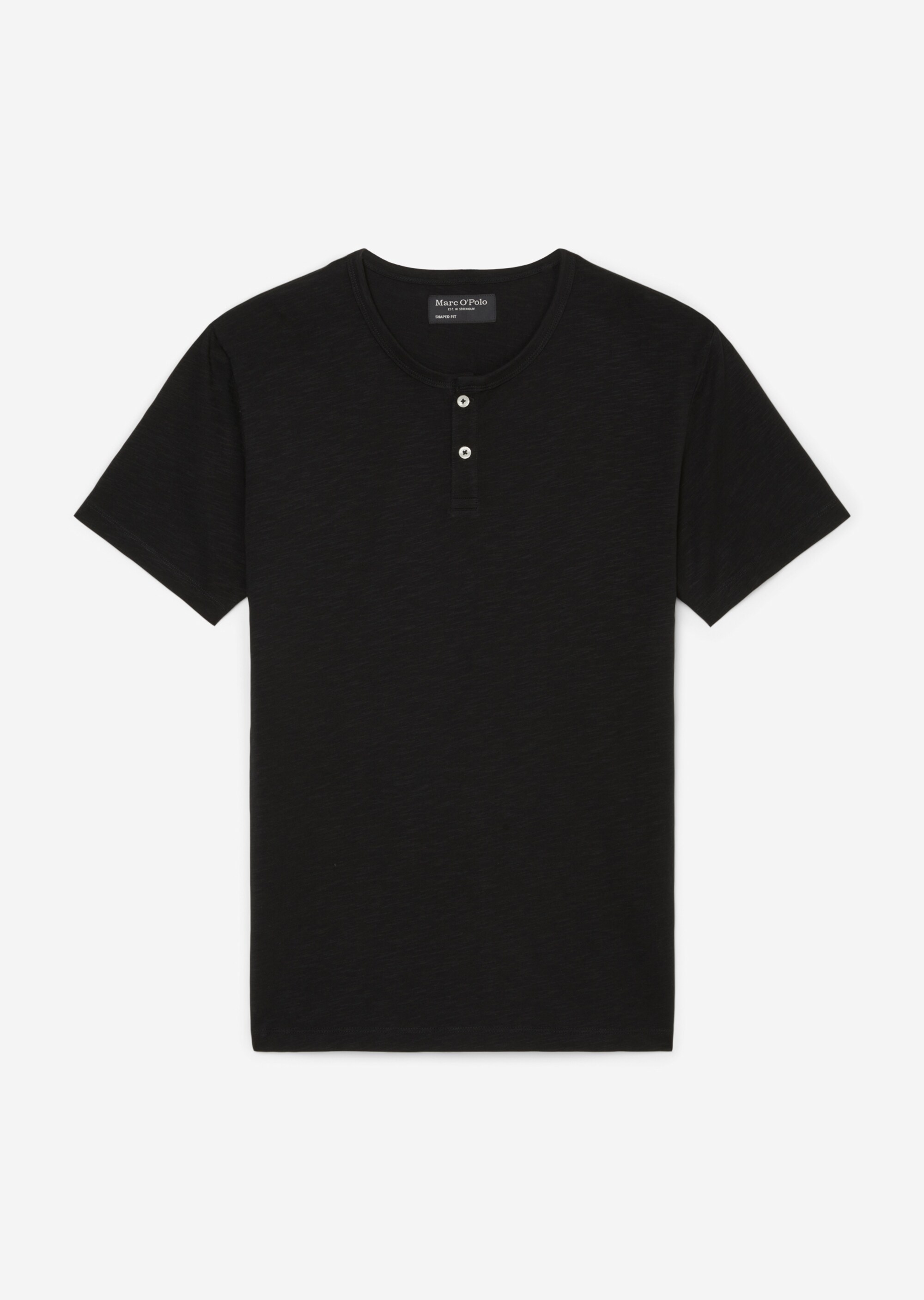 Henley-Shirt regular in softer Slub-Jersey-Qualität
