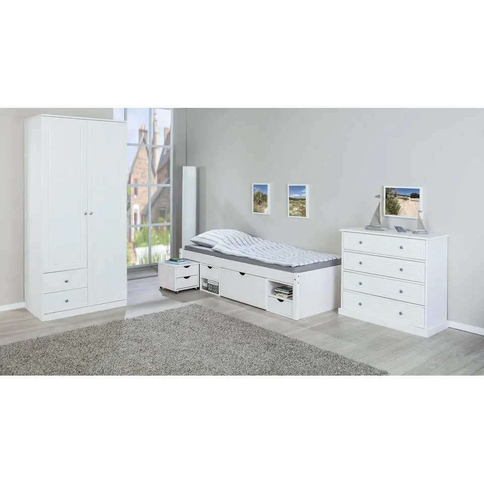 Kajuitbed Xavier 90x200 cm - white wash