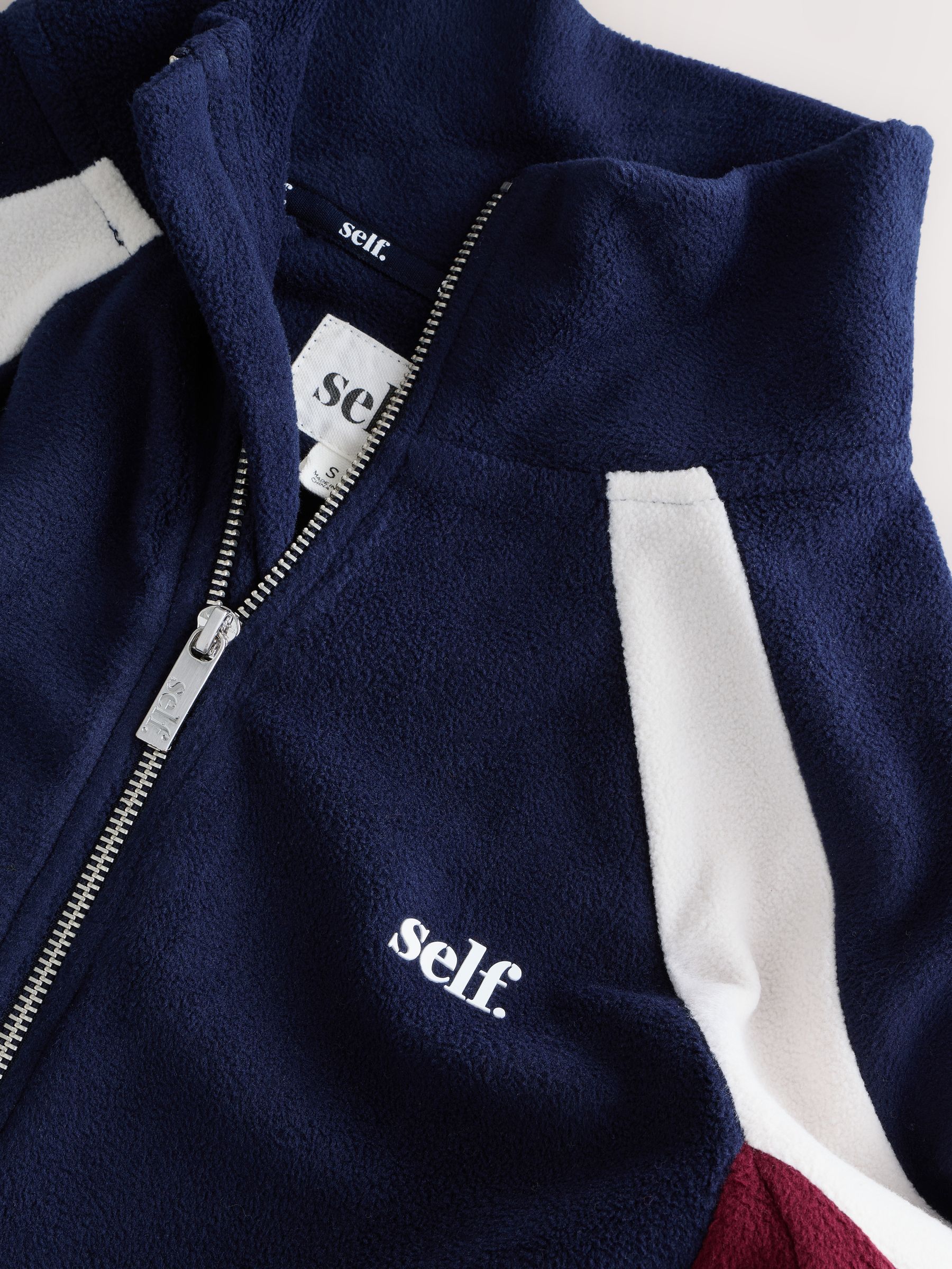 self. Micro Fleece Zip Through Jacket