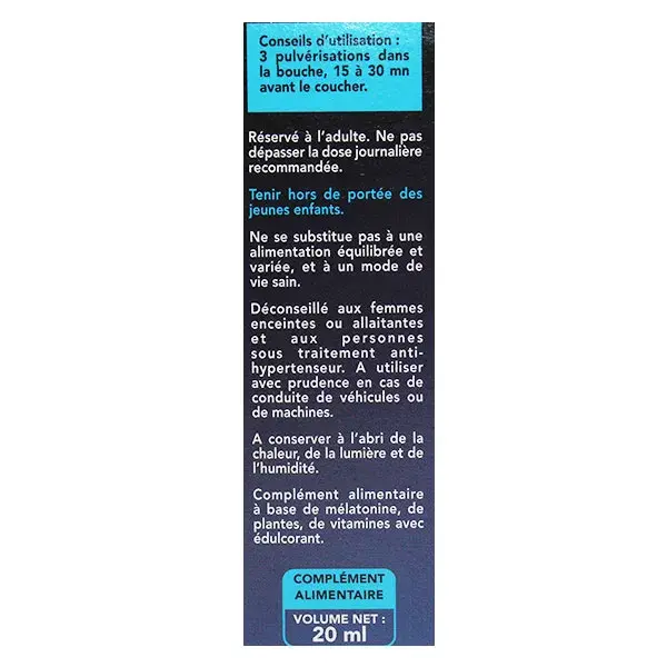 SID Nutrition Santé Tônico Melatonina Spray 20ml