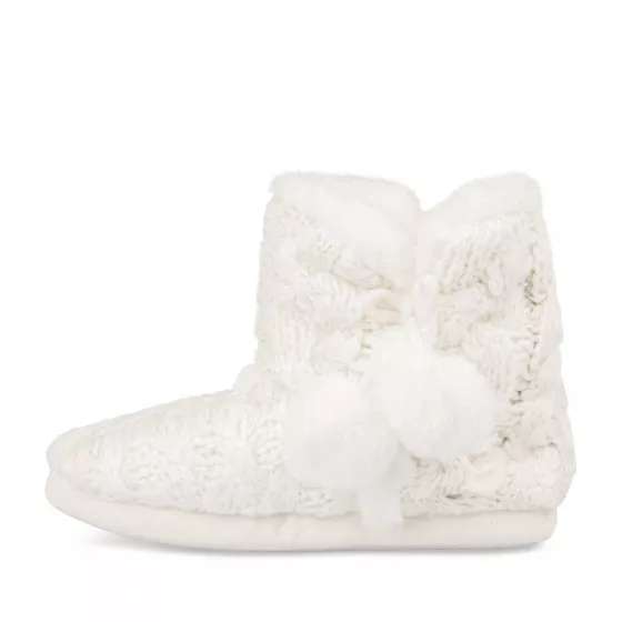 Chaussons bottines BLANC MERRY SCOTT