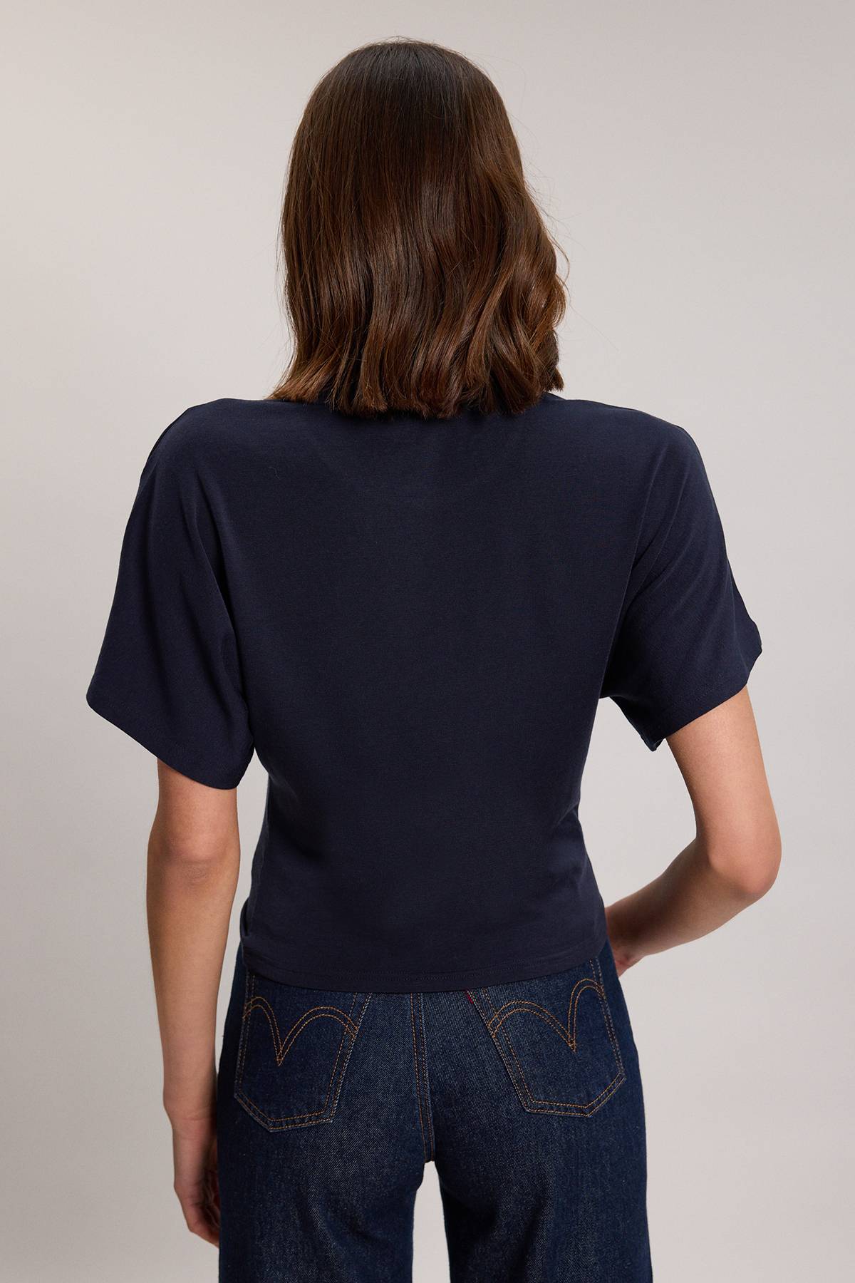 KarenMillen T-shirt En Jersey Mélangé Laine
