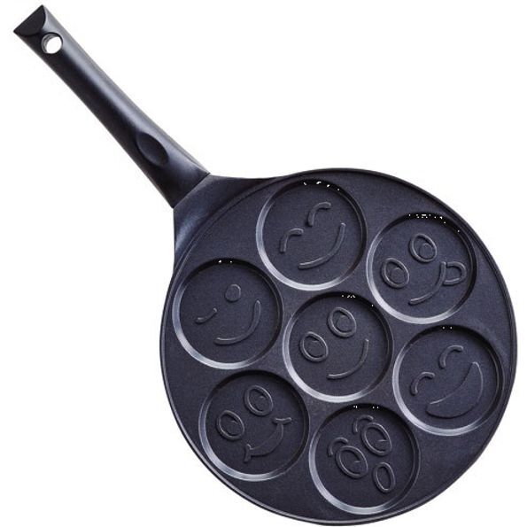 Poêle à blinis en fonte Smiley - Ø 27 cm
